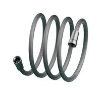 Flexible de douche, Flexible de Douche Tressé Nylon Raccord 4 Points Gris Noir 1,5-2m(Black 1.5m)