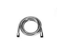 Flexible de douche Herzbach Living Spa 11.925400.1.01 chromé, 125 cm (1250 mm), en métal flexible, filetage de raccordement 1/2".