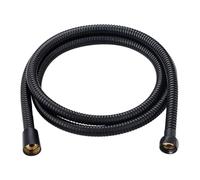 Flexible de douche inox noir 1,80 m