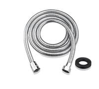 Flexible de douche Rallonge de tuyau d'eau de douche en acier inoxydable, tube de traction de tuyau de plomberie, tête portative, plomberie flexible universelle(2m tricolor tube)