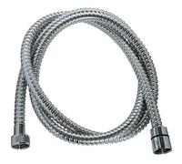 Flexible de douche - ROUSSEAU - Écrous métal - Sertis de sécurité - Longueur 2 m - Inox chromé simple agrafage
