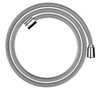 Flexible de douche textile Hansgrohe 28259000 1600 mm, 1 écrou conique, 1 écrou cylindrique, chromé
