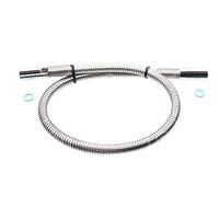 Flexible de douche travail d'impression 10bar CNS Place 40bar homologation KTW Longueur 1000 mm 1/2 'Convient pour Zanussi, Electrolux, alpeninox, klarco pour robinet