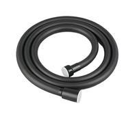 flexible de douche Tuyau de douche à main en PVC, 1.5/2/3.0m, salle bains GI/2, Interface universelle, haute pression, tuyau d'extension robinet antidéflagrant pour salle bain(Black,1.5M)