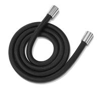 Flexible de douche, Tuyau de douche en nylon et acier inoxydable multicolore, 1,5 à 2 mètres, filetage G1/2(Black,1.5M)