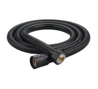 Flexible de Douche Tuyau de douche Flexible 130cm, tuyaux plomberie en acier inoxydable chromé, accessoires salle bains, lave-tête d'eau, tuyau pomme(Black)
