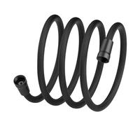 Flexible De Douche Tuyau de douche flexible universel GI/2 anti-enroulement 1,5/2 m, accessoire salle bain en nylon(Black-2Meter)