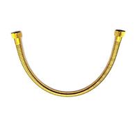 Flexible de Douche Tuyaux de douche tuyaux en acier inoxydable tuyau de plomberie dorée 1/2 connecteur de soupape d'angle 641 (Color : A, Size : 50cm)