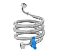 Flexible de douche universel en acier inoxydable, Tuyau d'arrivée d'eau chaude/froide tressé en acier inoxydable for lavabo et toilettes (lot de 2), 60-100 cm(60cm)