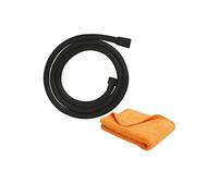 Flexible de douche VitalioFlex Trend 1750 mm noir mat + microfibre