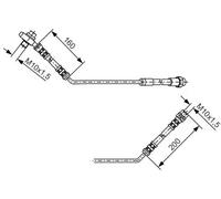 Flexible de frein 1 987 476 054 BOSCH pour BMW X5