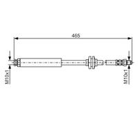 Flexible de frein 1 987 476 079 BOSCH pour FIAT PANDA