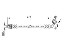 Flexible de frein 1 987 476 127 BOSCH pour TOYOTA RAV 4 I RAV 4 I Cabrio