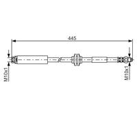 Flexible de frein BOSCH 1 987 476 180