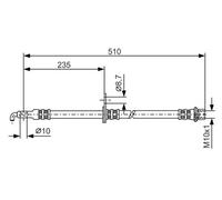 BOSCH 1 987 476 355 Flexible de frein