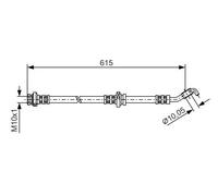BOSCH 1 987 476 362 Flexible de frein