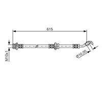 BOSCH 1 987 476 363 Flexible de frein