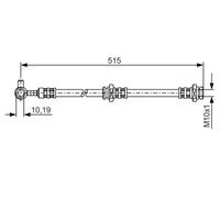 Flexible de frein 1 987 476 376 BOSCH pour NISSAN X-TRAIL I