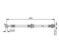 BOSCH 1 987 476 399 Flexible de frein