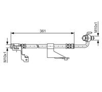 BOSCH 1 987 476 821 Flexible de frein