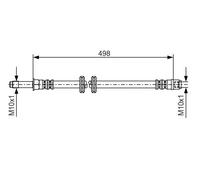 Flexible de frein BOSCH 1 987 481 006