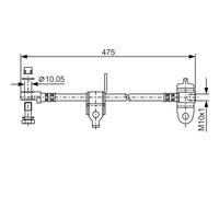 BOSCH 1 987 481 045 Flexible de frein
