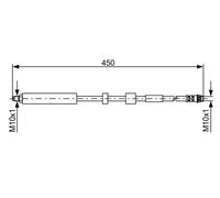 Bosch Flexible de frein 1 987 481 051 (Réf. 1987481051)