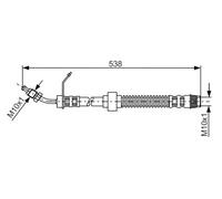 BOSCH 1 987 481 151 Flexible de frein