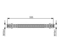 BOSCH 1 987 481 281 Flexible de frein