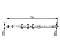 BOSCH 1 987 481 290 Flexible de frein