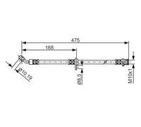 BOSCH 1 987 481 327 Flexible de frein