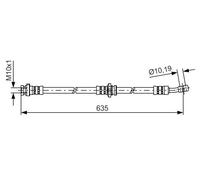 BOSCH 1 987 481 433 Flexible de frein