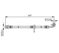 Flexible de frein 1 987 481 511 BOSCH pour HONDA CR-V III