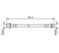 BOSCH 1 987 481 583 Flexible de frein