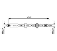 BOSCH 1 987 481 590 Flexible de frein