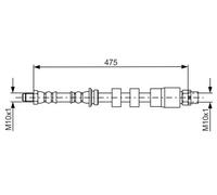 BOSCH 1 987 481 678 Flexible de frein