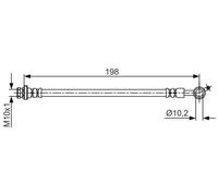 Flexible de frein BOSCH 1 987 481 713