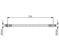 BOSCH - Flexible de frein 1 987 481 718 - Réf. 1987481718