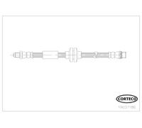 Flexible de frein 19037186 CORTECO pour OPEL RENAULT
