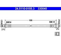 ATE Flexible de frein 24.5110-0155.3 pour TRABANT P 601 Limousine P 601 Kasten