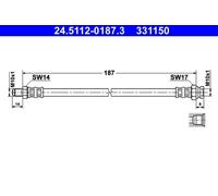 Flexible de frein 24.5112-0187.3 ATE pour FIAT LANCIA