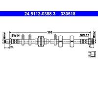 Flexible de frein 24.5112-0388.3 ATE pour ALFA ROMEO FIAT