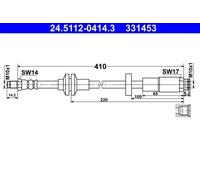 Flexible de frein ATE 24.5112-0414.3