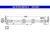 Flexible de frein ATE 24.5123-0610.3