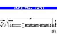 Flexible de frein 24.5134-0468.3 ATE pour RENAULT OPEL NISSAN