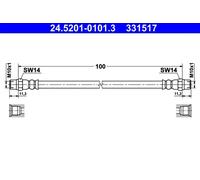 Flexible de frein 24.5201-0101.3 ATE pour BMW 8 7 5 5 Touring