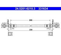 Flexible de frein ATE 24.5201-0210.3