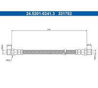 Flexible de frein ATE 24.5201-0241.3