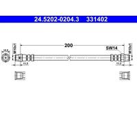Flexible de frein ATE Article : 24.5202-0204.3