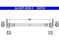 Flexible de frein 24.5237-0235.3 ATE pour MERCEDES-BENZ VW